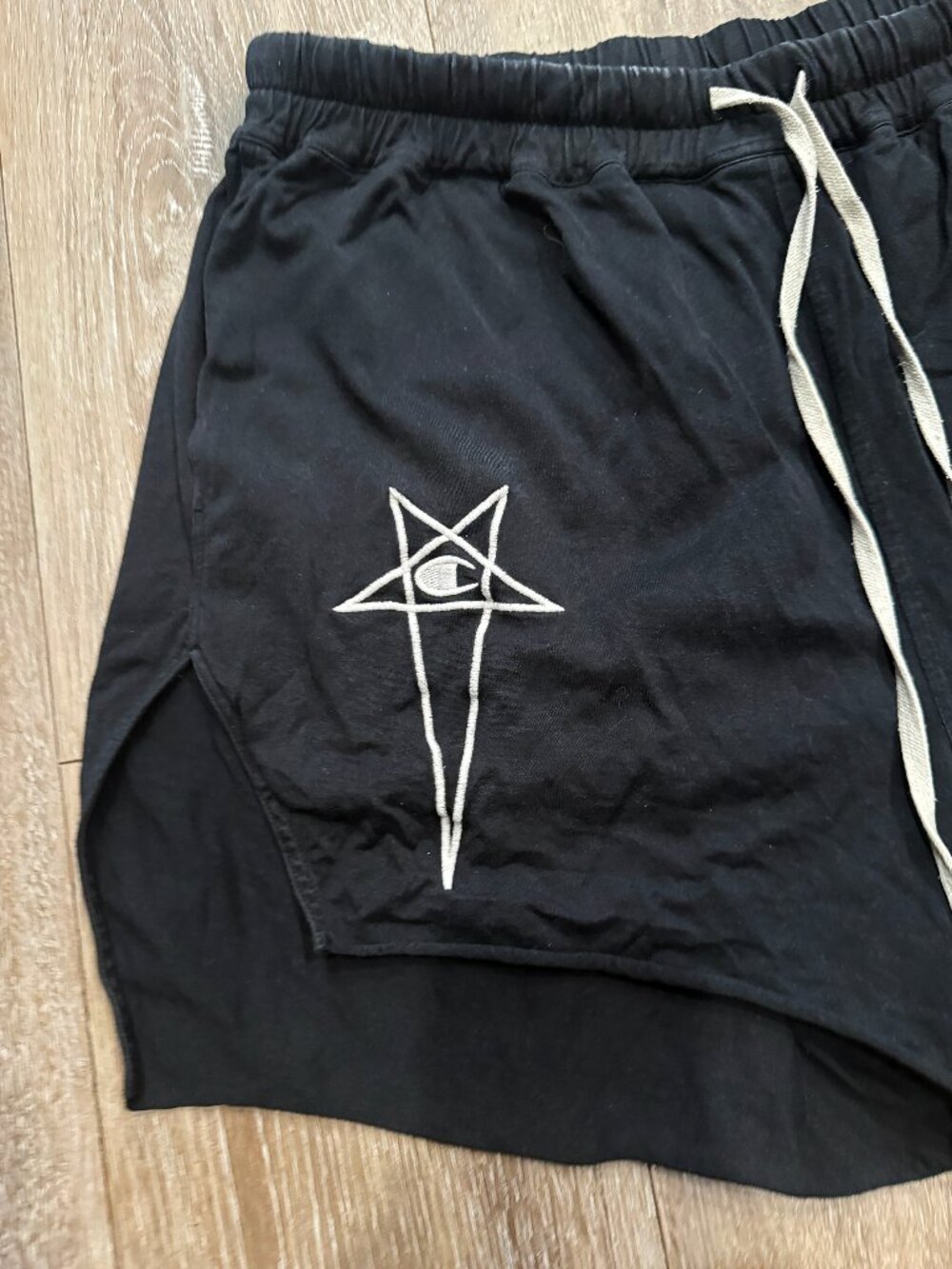 Rick Owens x Champion Black Dolphin Boxer Shorts – Size M